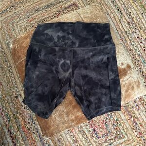 Lululemon Tie-Dye Bike Shorts